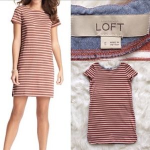 LOFT cotton shift dress